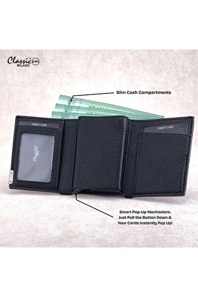 Classic Milano RFID Blocking Faux Leather Wallet for Men and Women