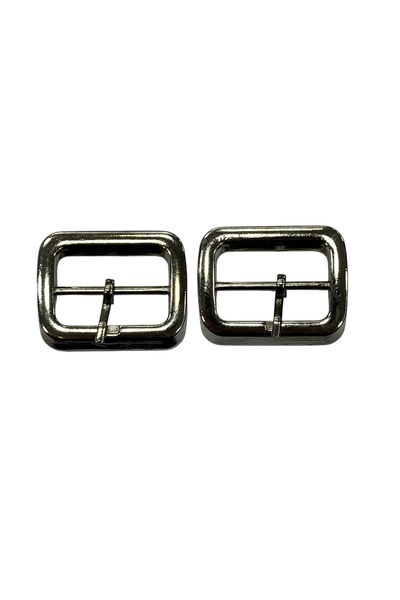 İsmet toka 3 CM -Ayakkabı ve Terlik Tokası GÜMÜŞ - METAL AKSESUAR