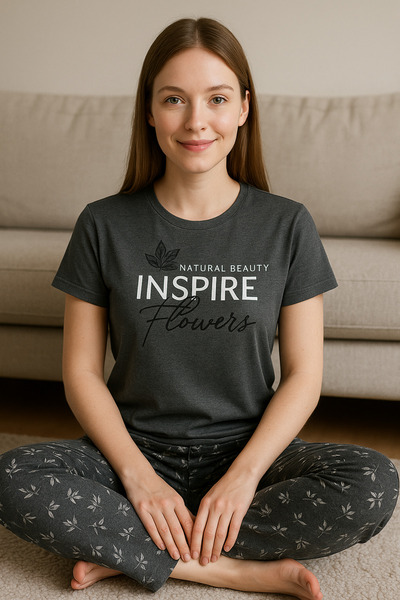 LXL Women's Short Sleeve Model Pajama Set