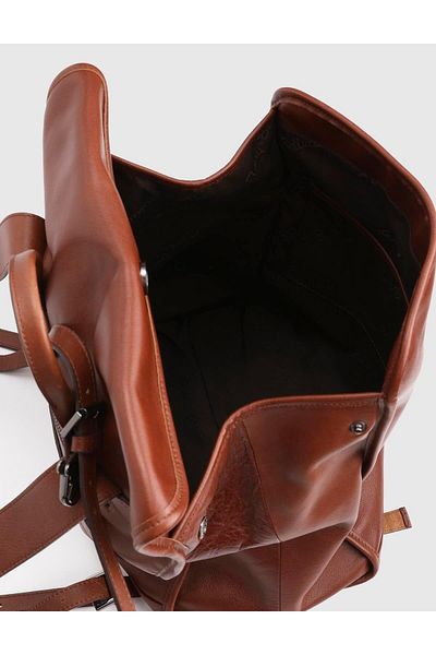 İLVİ Caw Genuine Leather Tan Unisex Backpack