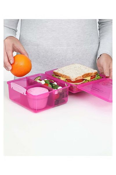 Sistema Rectangular Food Container Pink