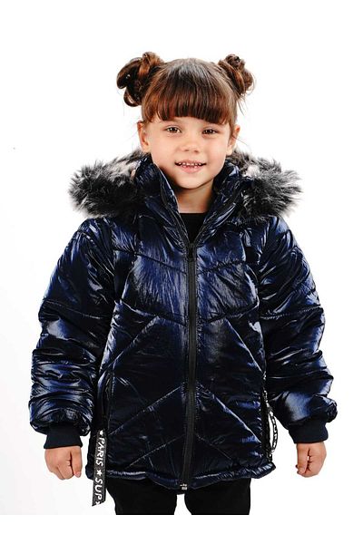 DUBLİNO KİDS Girl's Hooded Coat Waterproof and Windproof with Welsoft Inside