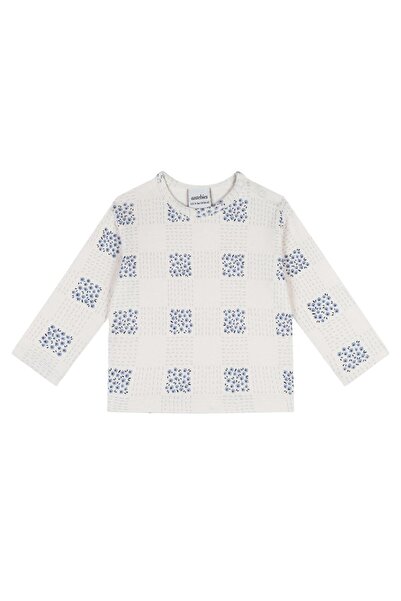 Antebies Plaid Floral Long Sleeve Tshirt Pants Set