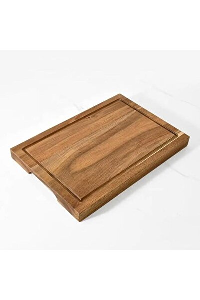 Tradeo End grain wood board (42×26×1.5 cm) for chopping & serving cheese, fruits, veggies, charcuterie.