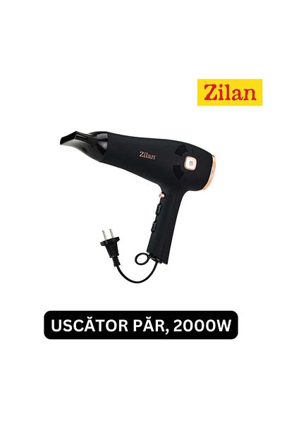 Zilan Themis Hair Dryer - 2000W, 2 Speeds, 3 Temperature Settings, Ionic Function