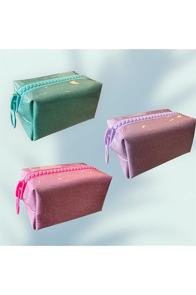 UNICUS Glitter Patent Leather Pencil Bag