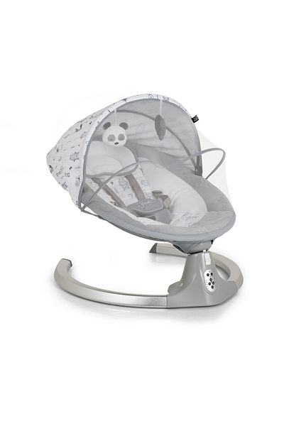 Moni Leagan electric bebelusi Ari Grey cu telecomanda, 5 viteze, 12 melodii, 0-6 luni