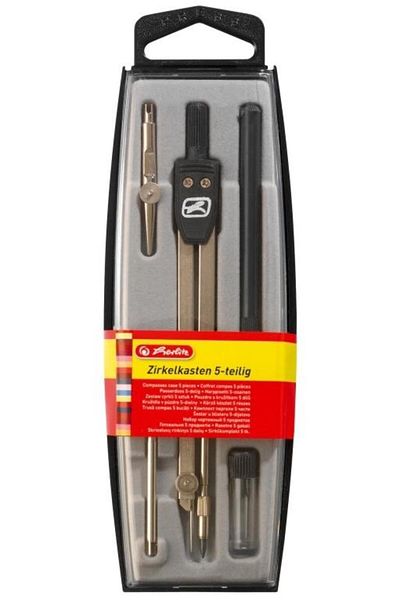 Herlitz 5-piece compass kit,