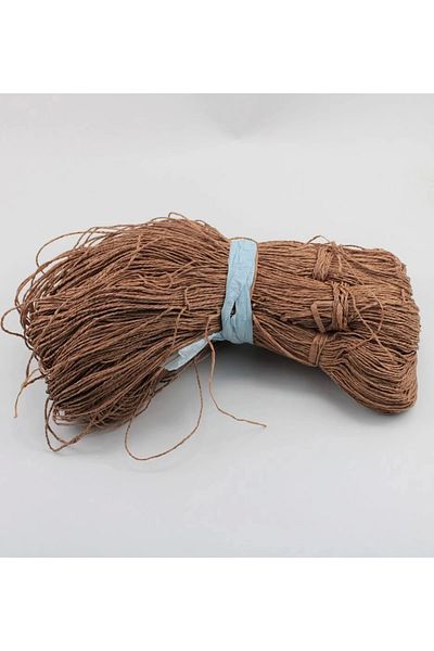 PRATİKOBA Dark brown color jute paper rope bag rope supla rope no:34 - (550-600 gr)