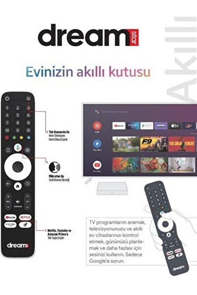 Dreamstar Nova Orjinal Ses Komutlu Kumanda