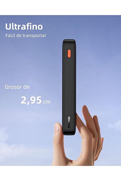 Baseus باور بانك محمول من Airpow بسعة 20000 مللي أمبير/ساعة وشحن سريع بقوة 20 وات