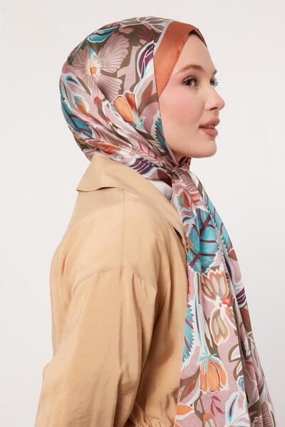 Levidor Πορτοκαλί Πετουνία με μοτίβο ινδικό μεταξωτό σάλι