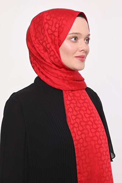 Levidor Kırmızı S Desen Blue Jakar Şal