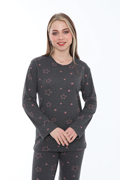 LXL Women's Short Sleeve Pajama Set Star