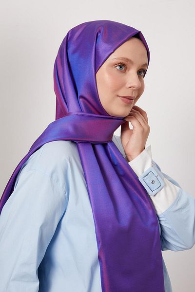 Levidor Purple Silk Shawl