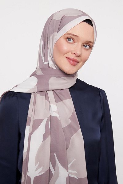 Levidor K.Mink Abstract Floral Patterned Elegance Shawl