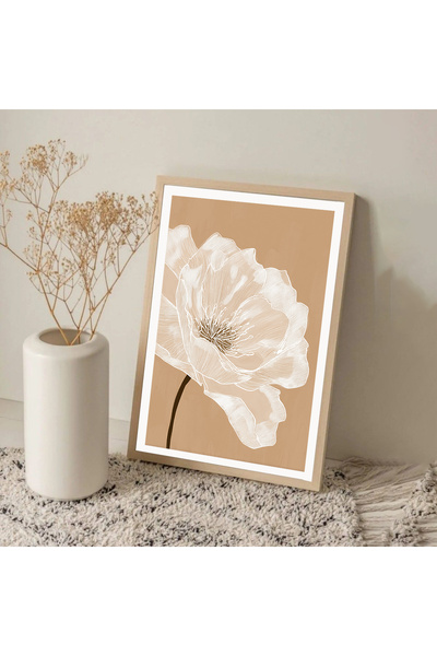 Dekorsiahome Masa dintr-o bucată cu cadru din lemn pentru sufragerie, sufrage...