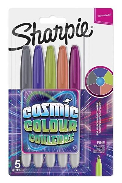 Rtc Set marker permanent Papermate, Sharpie, 5 culori,