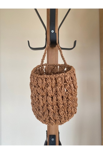 henaabag Kâğıt ip dekoratif çok amaçlı sepet