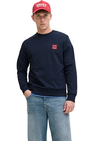 Jack & Jones Bluza JACK &JONES Brandy Sweat Crew LN - 12279256-Sky Captain