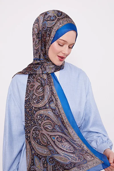 Levidor Saks Ebruli Indian Silk Shawl