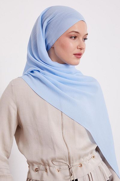 Levidor Baby Blue Plain Aerobin Shawl