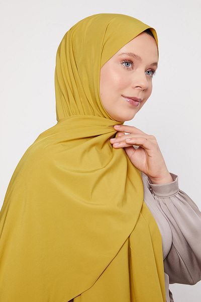 Levidor Oil Green Plain Pattern Elegance Shawl