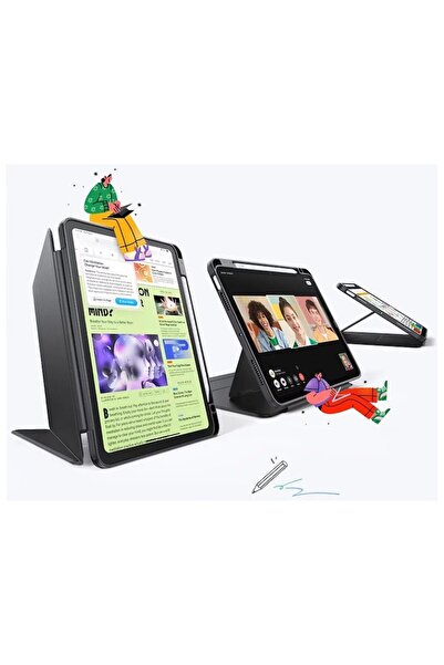 Modo Husă pentru iPad 10 2022 10.9/11 2025, U49, piele, neagră