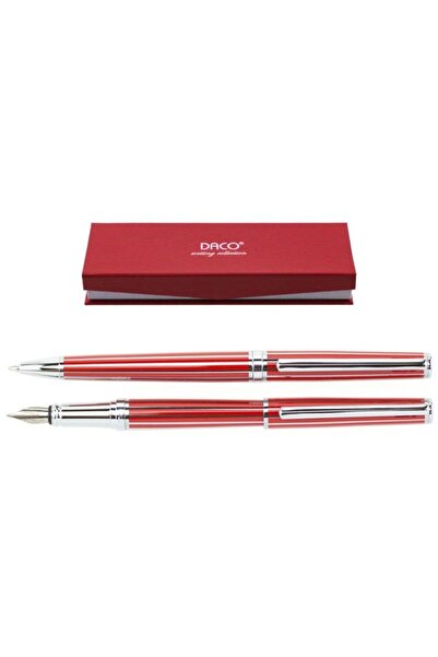 Daco Set pix si stilou SE280R, Rosu