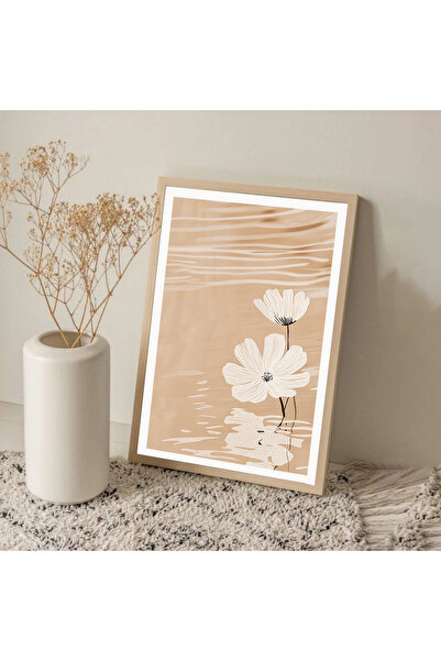 Dekorsiahome Τραπέζι σαλονιού κουζίνας με ξύλινο πλαίσιο μονοκόμματο BJSE TK1464