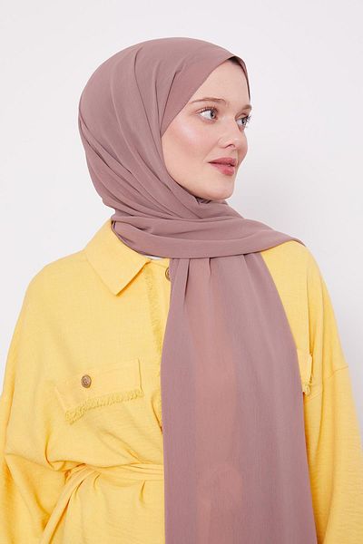 Levidor Dusty Rose Crinkle Plain Shawl