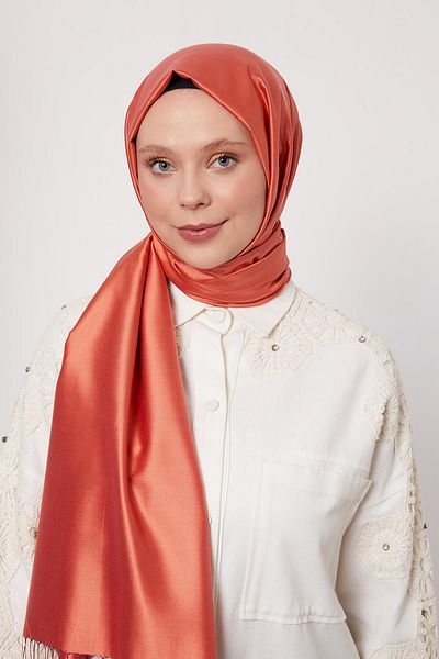 Levidor Copper Silk Shawl