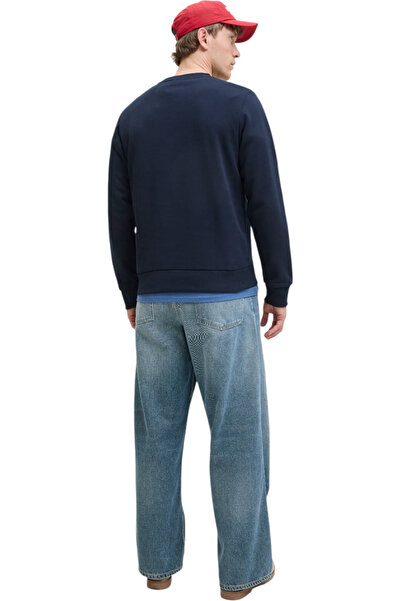 Jack & Jones Bluza JACK &JONES Brandy Sweat Crew LN - 12279256-Sky Captain