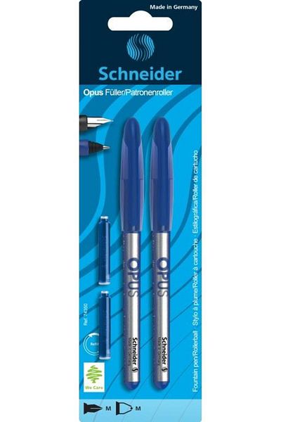 SCHNEIDER Opus Pen and Rollerball Set, blue