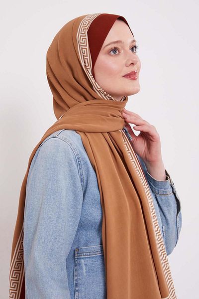 Levidor Tile Maze Pattern Medina Silk Shawl