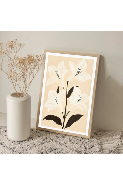 Dekorsiahome Τραπέζι σαλονιού κουζίνας με ξύλινο πλαίσιο μονοκόμματο BJSE TK1432