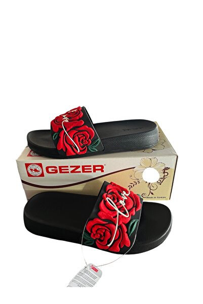 GEZER kırmızı love ortopedik terlik