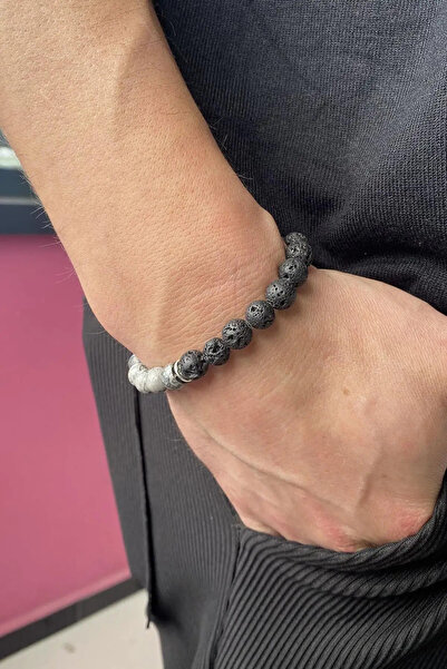 Mutenaura سوار رجالي أنيق مع تفاصيل خرزية