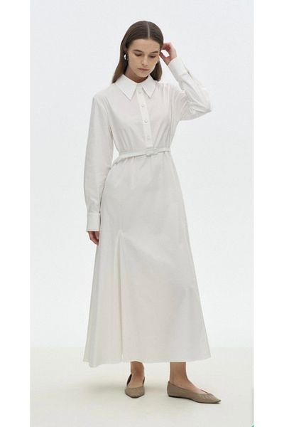 ossons Poplin Loose Cut Dress
