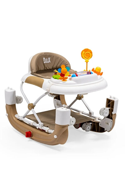 Duux Kidido 3 Kademeli Yükseklik Ayarlı Sallanan Bebek Yürüteci Kahverengi