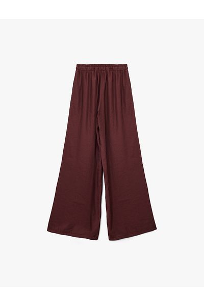 Koton Pantaloni largi cu șireturi, cu buzunar modal, cu talie elastică