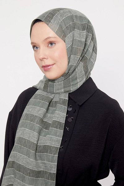 Levidor Khaki Aqua Shawl