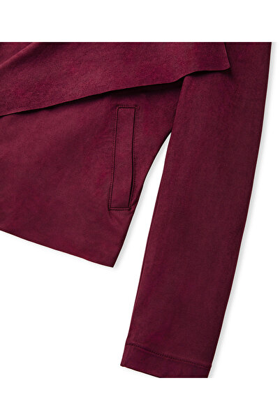 İpekyol Süet görünümlü dökümlü mont