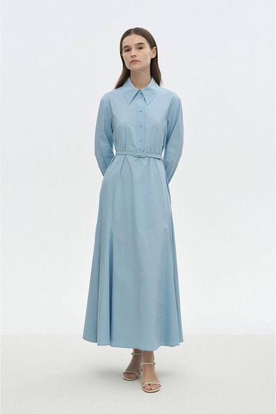 ossons Poplin Loose Cut Dress