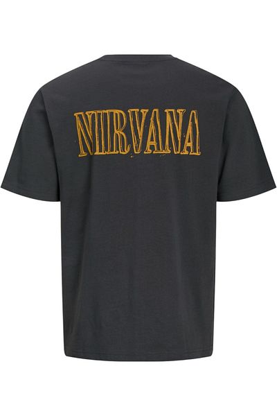 Jack & Jones Tricou JACK &JONES Nirvana CN - 12291427-Asphalt