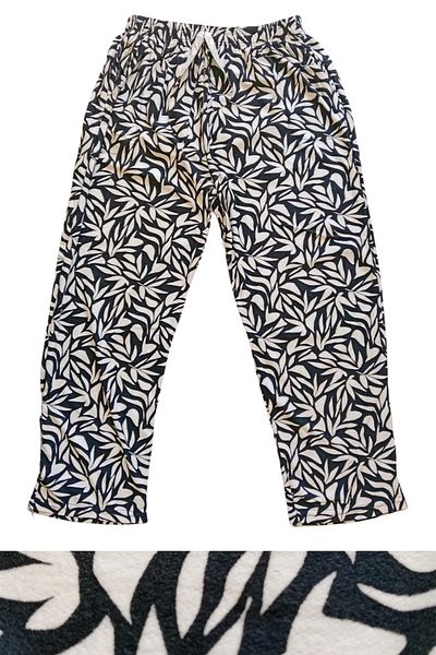 PRATİKOBA Suede Pocket Pants Sweatpants Pajama Bottoms Large Size Straight Leg Pattern 3