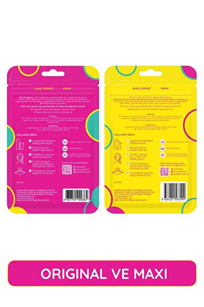 Stick On Spots SOS Akne Bandı Original (15’li) & Maxi (6’lı) %100 Hidrokolloid /Akne Bandı