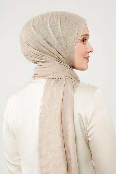 Levidor Nude Düz Hawai Şal