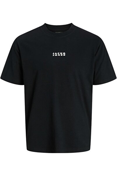 Jack & Jones Tricou JACK &JONES Costance Minimal Text - 12282875-Black