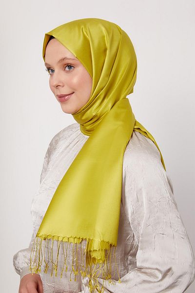 Levidor Pistachio Green Silk Shawl